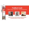 Krakenbond Krakenbond Fire Block Acrylic Caulk for Stone, Concrete, Cement, Heat Resistant, Paintable, 10.1 oz, White KR1201FRS